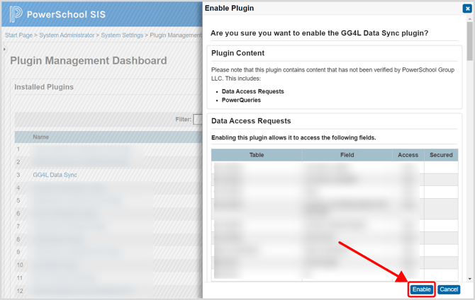 PowerSchool_Enable plugin