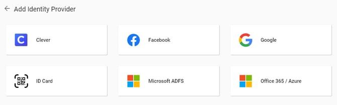 Add Identity Provider
