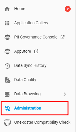 Navigation pane_Administration