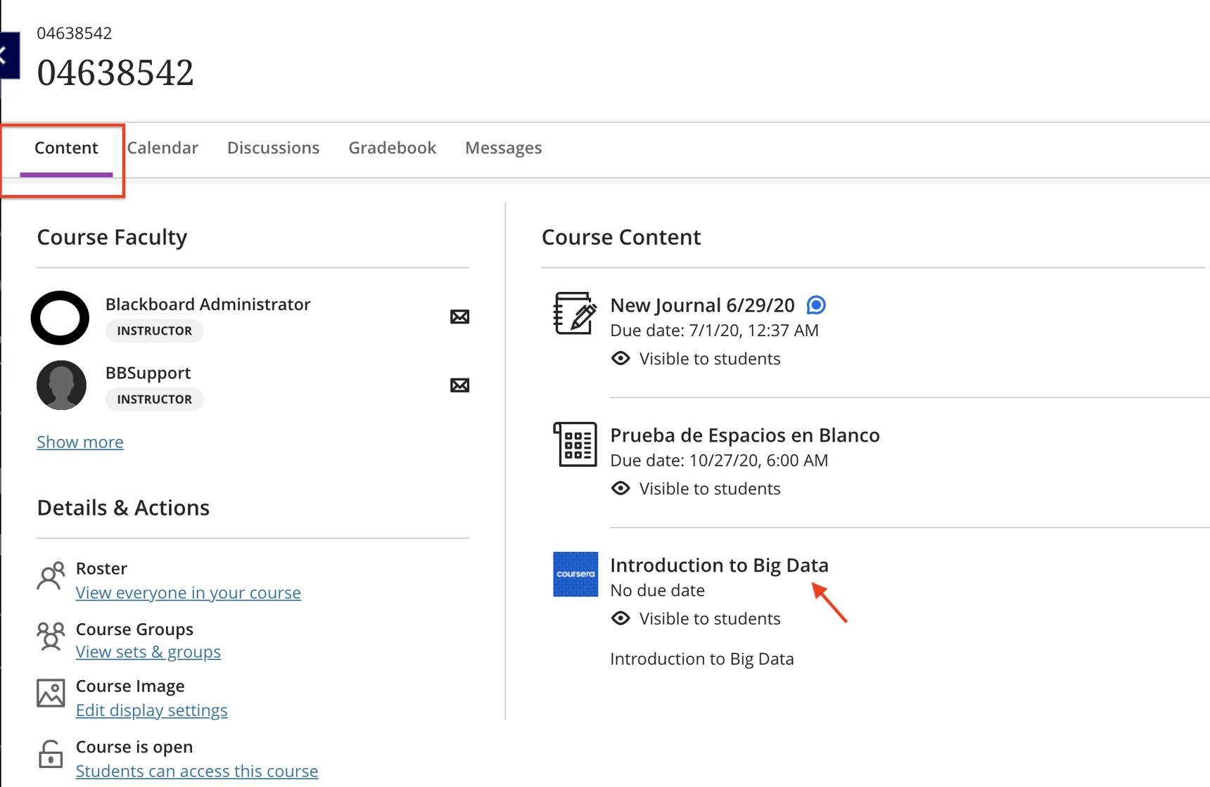 Blackboard Ultra - Publishing, Accessing of Coursera courses, and the ...